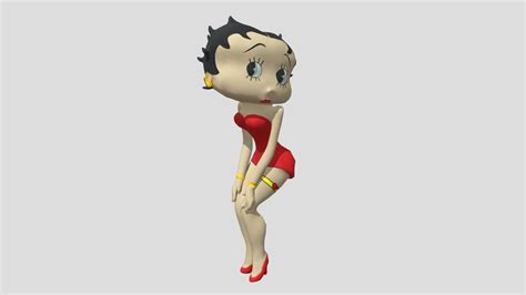 Betty Boop Low Poly Download Free 3d Model By Vicente Betoret Ferrero
