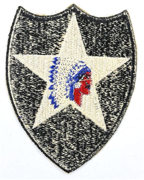 Worldwarcollectibles Us Ww2 2nd Infantry Division Indian Head Ssi Patch