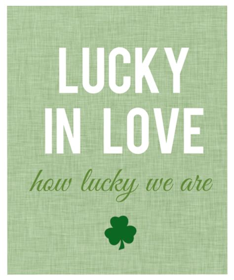 Free Printable Lucky In Love