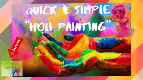 Colours Holi Painting Colourful Holi Painting Easy Holi Drawing