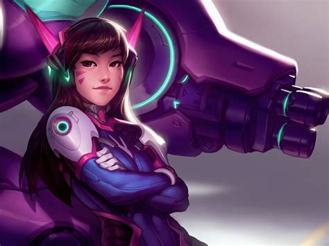 1600x1200 Dva Overwatch Game Artwork 4k 1600x1200 Resolution Hd 4k