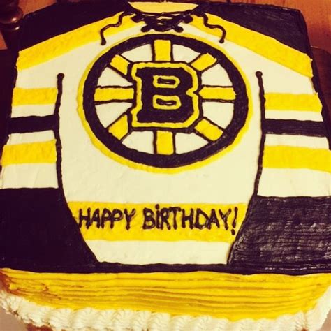 Boston Bruins Jersey Cake Boston Bruins Birthday Ideas Cakes Jersey