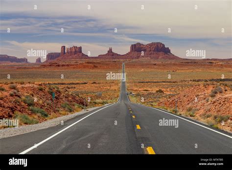 This Famous Highway 163 Travels Toward The Monuments In Utah And