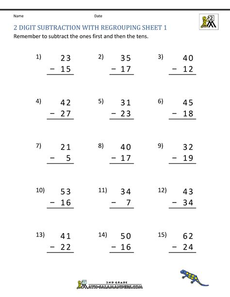 Subtracting Mixed Numbers With Regrouping Word Problems Worksheet