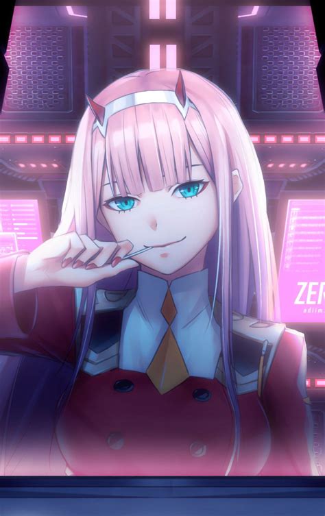 The great collection of zero two wallpaper for desktop, laptop and mobiles. Cute, Zero Two, DARLING in the FRANXX, fan art, 840x1336 ...