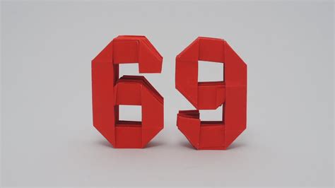 Origami Numbers 6 And 9 Youtube