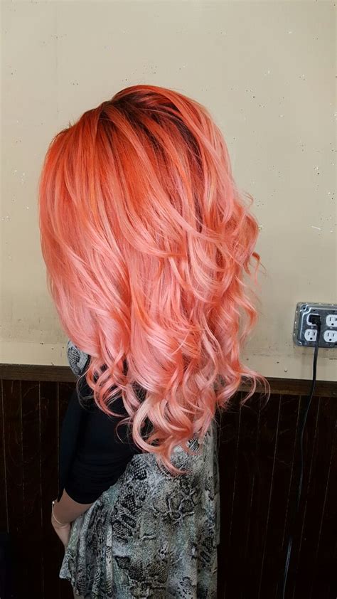 Do not miss your chance to see the best of our. Peach, coral vivid haircolor. Pravana vivids. | Coral hair ...