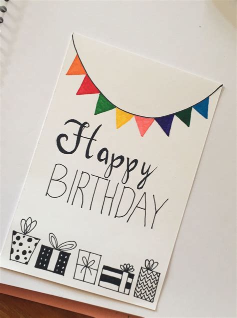 Idee Karte Birthday Card Drawing Birthday Card Craft Homemade