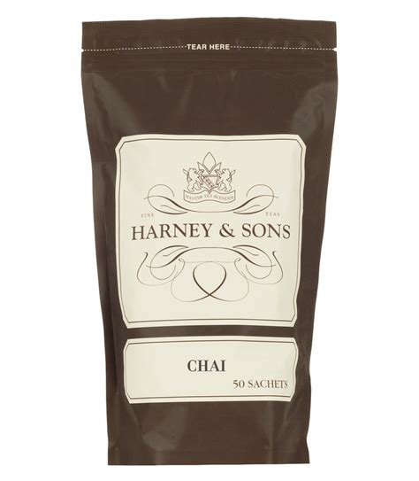 Chai Tea 50 Sachets Free Domestic Shipping Harney And Sons Fine Teas