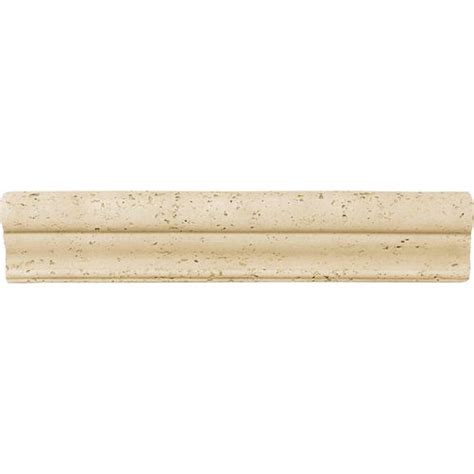 White ceramic chair rail wall tile comes in a brilliant white color and features a high sheen and a uniform appearance in tone to incorporate a stylish aesthetic into your wall or countertop installation. A decorative chair rail from DalTile's Brancacci line ...