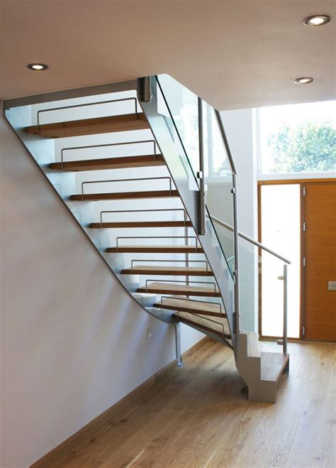 Bespoke Staircase Staines In A Quarter Turn Steel And Timber Design