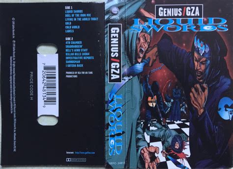 genius gza liquid swords 1995 dolby digital hx pro black cassette discogs
