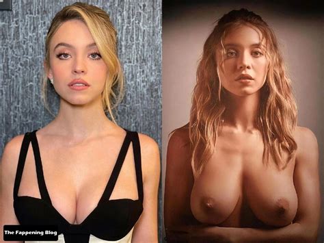 Sydney Sweeney Sexy Topless Collage Photo Thefappening