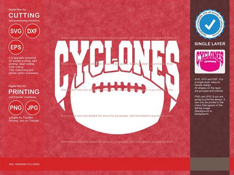 Cyclones Svg, Cyclone 9 Football Svg Mascot Designs Pack, Cyclones Svg
