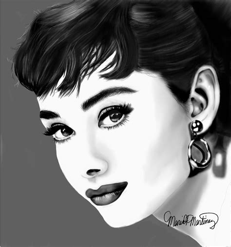 Audrey Hepburn Digital Download Fan Art Etsy