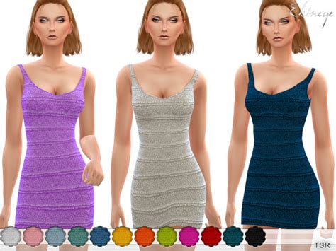 Tiered Floral Lace Dress By Ekinege At Tsr Sims 4 Updates