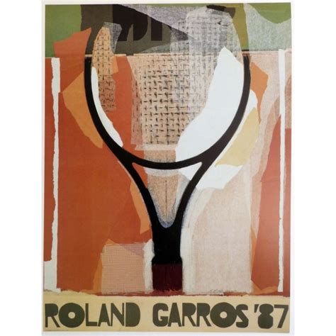 Gauff advances after brady retires. Affiche Roland Garros 1987 Gérard Titus-Carmel