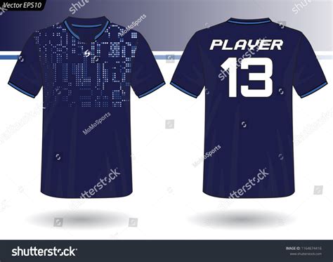 Sports Jersey Template Team Uniforms Stock Vector Royalty Free 1164674416