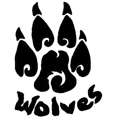 See more ideas about wolf drawing, animal drawings, cartoon wolf. wolf-paw-tribal-tattoo.jpg