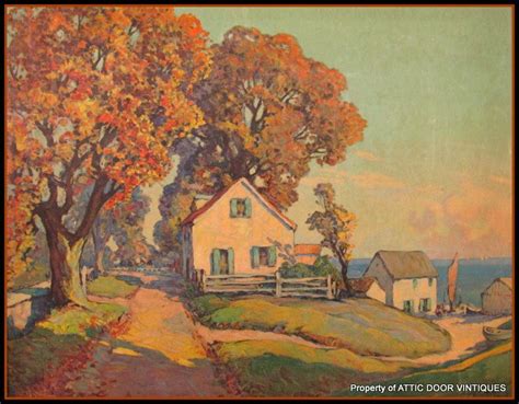 Vintage Autumn Print Landscape Drawings Autumn Art Landscape Paintings