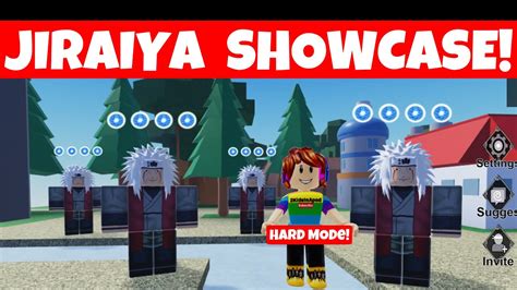 Jiraiya Showcase Naruto Defense Simulator Kumogakure Hard Mode Roblox