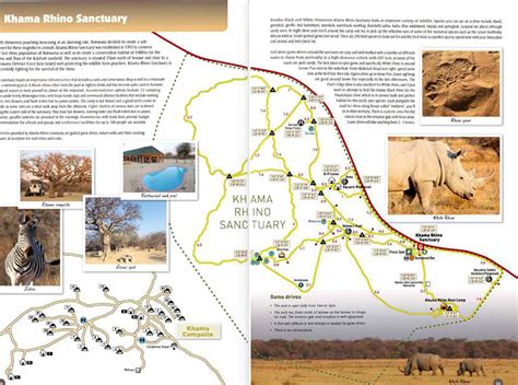 Tinkers Central Kalahari And Makgadikgadi Pans Tourist Map Ilona Hupe Verlag