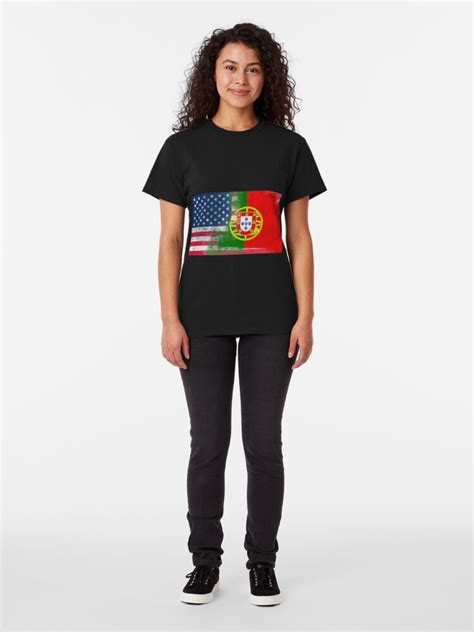 Portuguese American Half Portugal Half America Flag T Shirt By
