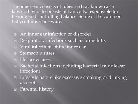 Ppt What Is Labyrinthitis Causes Symptoms Treatment Diagnosis