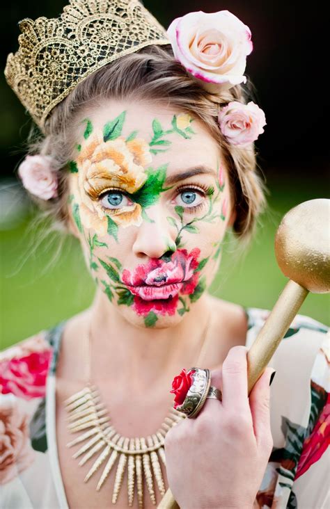 Face Painting At Its Best Flower Face Mumu Fall 13 Photo Shoot