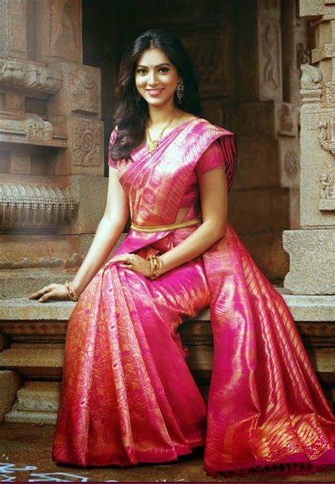 Beautiful Bridal Pink Rose Pattu Saree ~ Latest Fashion Trends In 2019 Indian Bridal Sarees