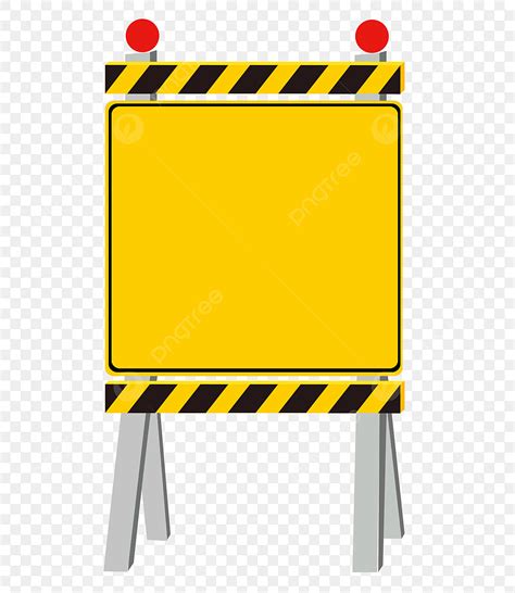 Blank Construction Sign Clipart