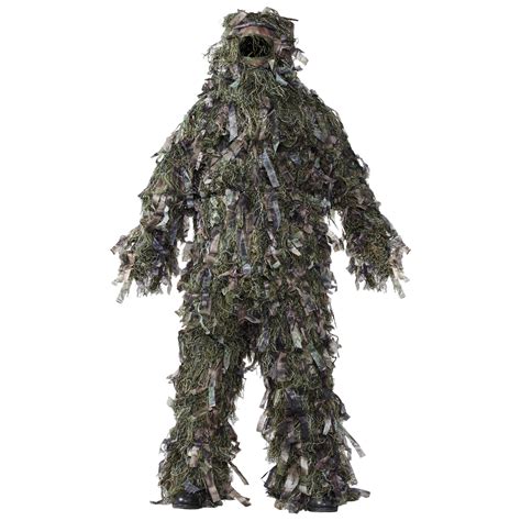 Hot Shot Mens 3 Piece 3 D Ghillie Suit Woodland Camo Hunting Ghill
