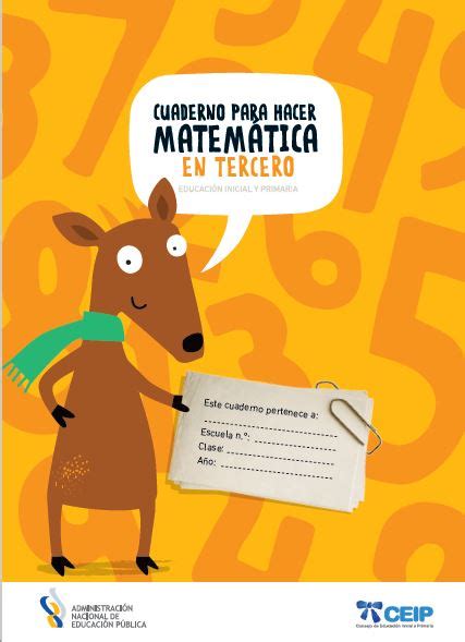 Cuaderno Para Hacer Matemática En Tercero Uruguay Educa