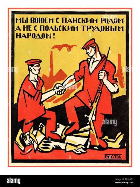Soviet Propaganda Poster 1920 Cut Out Stock Images And Pictures Alamy