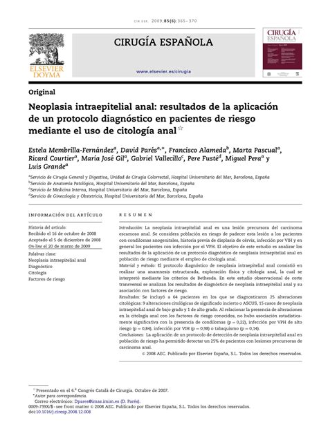 Pdf Anal Intraepithelial Neoplasia Application Of A Diagnostic Protocol In Risk Patients