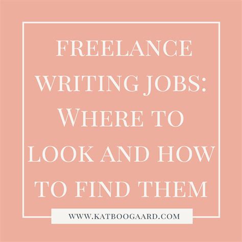 Freelance Writing Jobs How And Where To Find Them Kat Boogaard