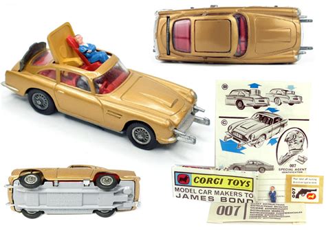James Bond Gold Aston Martin Db5 Model With Ejector Seat L 007store