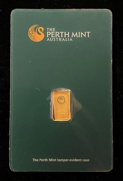 The Perth Mint Australia 1 Gram Gold Bar