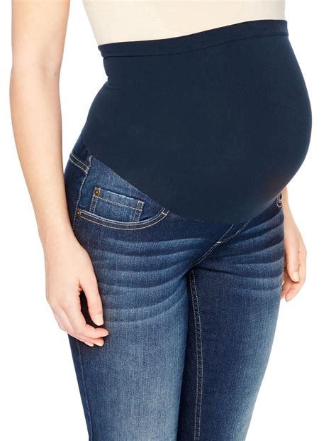 Indigo Blue Secret Fit Belly Straight Leg Maternity Crop Jeans Destination Maternity