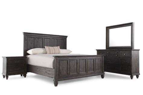 Distressed white bedroom sets bedroom compact distressed via jugheadsbasement.com. Four-Piece Distressed Solid Wood Bedroom Set in Charcoal ...
