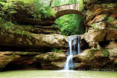 Old Mans Cave Upper Falls At Hocking Hills Waterfall Photography
