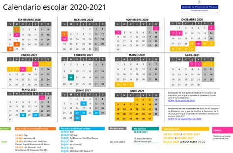 Calendario Escolar 2021 2021 Educastur Calendario Jul 2021