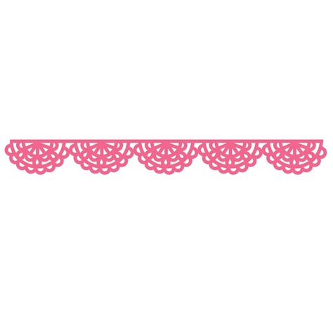 Lace Scalloped Border Cut File Svg Dxf Png Pdf Etsy