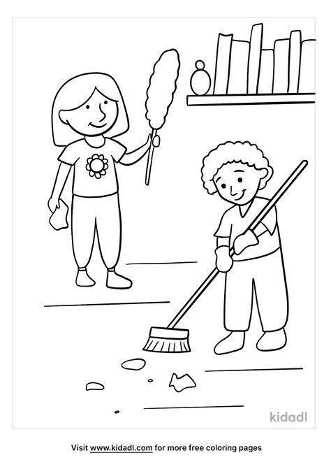 Clean Up Coloring Pages Coloring Home