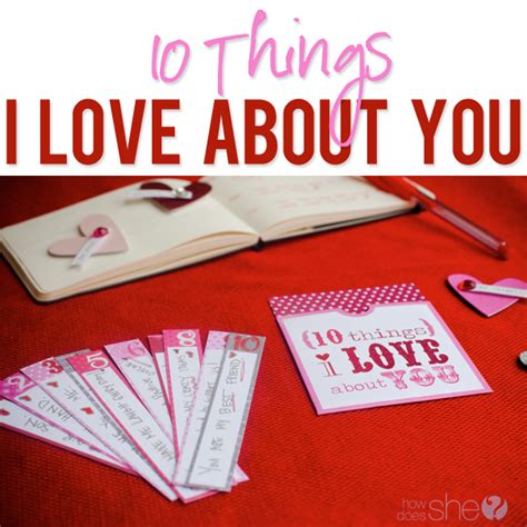 A Special Valentines T 10 Things I Love About You