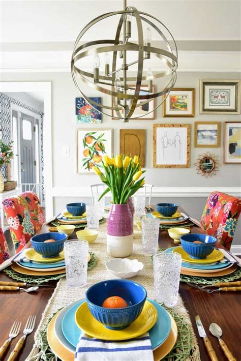 Colorful Dining Room Design Plans for Spring | Kate Decorates