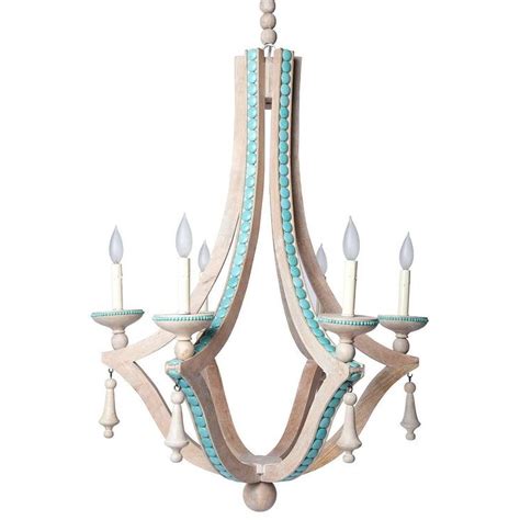 Best Of Turquoise Wood Bead Chandeliers