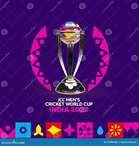 Icc Cricket World Cup 2023 India Editorial Photography Illustration