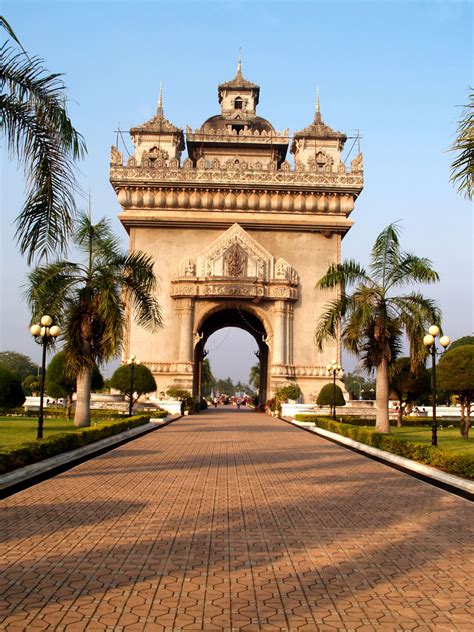 Patuxai Victory Gate Vientiane, Laos Free Stock Photo - Public Domain