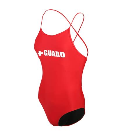 Lifeguard Tie Back Swimsuit 1 Piece Lycra